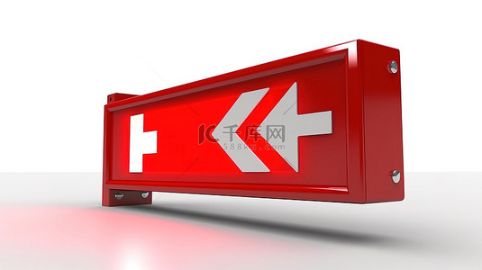 紧急服务背景图片_紧急警告标志的 3d 插图
