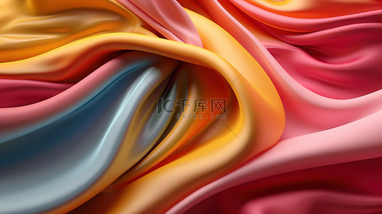 软膜天花图案背景图片_现代设计的抽象简约纺织面料的软 3D 渲染