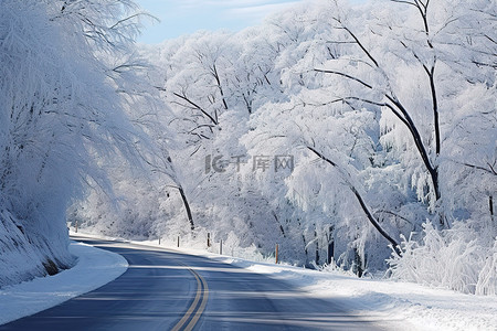 阿巴阿巴猫背景图片_阿巴拉契亚山脉路边的冬天