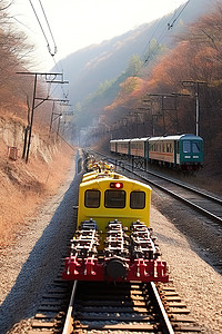 韩国 开城 山区列车
