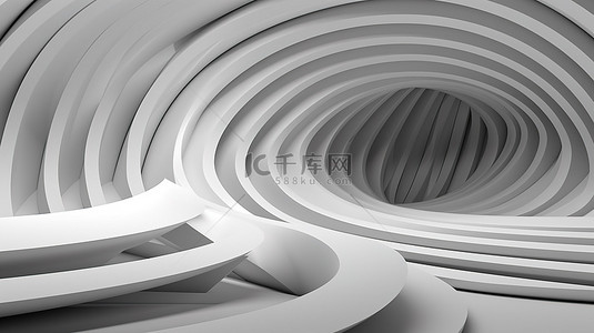 黑白高档背景图片_高档几何结构艺术，具有简约设计和网格背景 3D 渲染