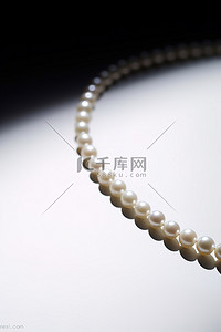 白色珍珠背景图片_白色珍珠項鍊