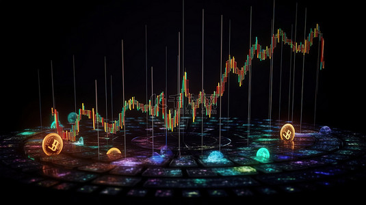 安道尔 3D 渲染图展示了恒星加密货币的稳步攀升