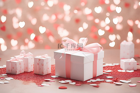 情人节礼物盒背景图片_情人节礼物创意