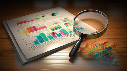 概念化 3d seo 优化股票交易数据分析和 seo 营销
