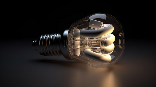 灯泡节能背景图片_节能管状灯泡的电力概念逼真 3D 渲染