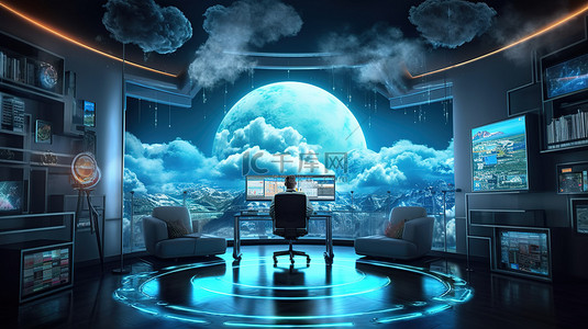 拥抱九月背景图片_拥抱网络世界 元宇宙 3D 渲染中的高效云计算
