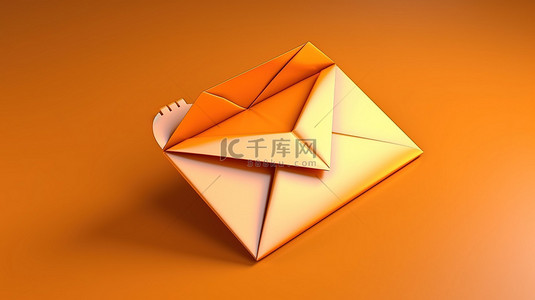 正在打开的电子邮件信封的 3D 渲染