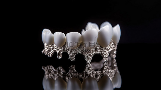 机器性能背景图片_使用 3D 激光打印机制造的金属打印牙冠