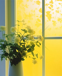 开窗户背景图片_一扇开满鲜花的窗户