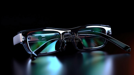 科技背景眼背景图片_一套 3D 眼镜，带来身临其境的电影院体验