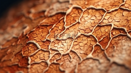 鱼抽象背景图片_3d 渲染鱼鳞病和宏观干燥的皮肤细胞细节