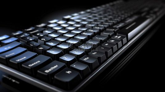 学习工作背景图片_黑色 3D 渲染键盘上的形成键非常适合商业和技术概念