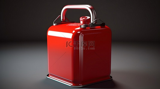 危机背景图片_深红色燃料容器的 3d 渲染