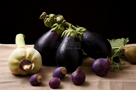 茄子和紫葡萄