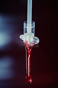 picc静脉导管维护背景图片_液体从静脉注射中滴出