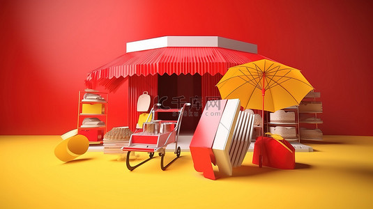 突尼斯的虚拟购物为社交媒体和网站提供令人惊叹的 3D 渲染
