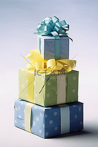 盒子里背景图片_三件礼物装在五个盒子里，一个叠一个