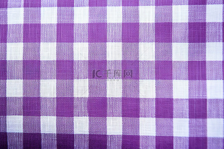 格子紫色背景图片_制作衬衫的紫色帆布格子面料