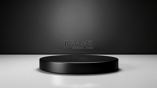 黑色产品展示背景图片_漂浮在水面上的时尚黑色平台，用于产品展示的简约展示架