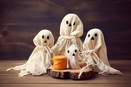 木桌上三种不同的鬼魂