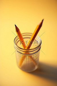 心型卷笔刀背景图片_带铅笔和卷笔刀的铁丝篮