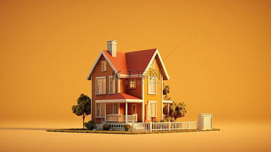 灯塔光背景图片_3D 渲染的房屋图像