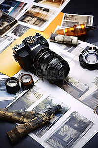 摄影师为数码相机提供摄影胶片
