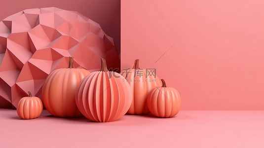 渲染圆圈上背景图片_粉红色抽象 3D 渲染背景上的几何讲台，用于产品促销