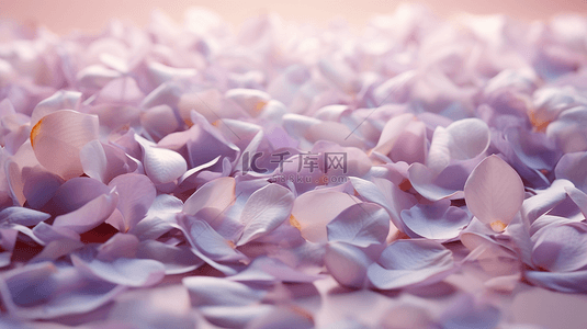粉紫色花瓣梦幻背景