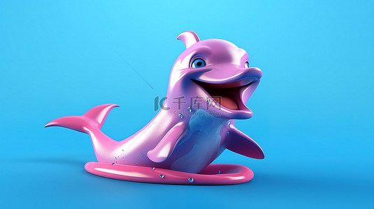 3D 图形中顽皮的海豚