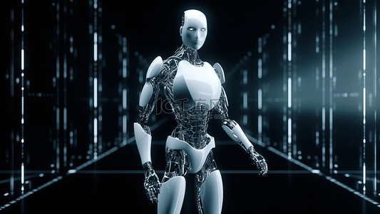 现代智能机器人背景图片_机器人男人高科技