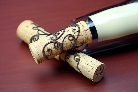 涂鸦形状的螺旋形葡萄酒开瓶器