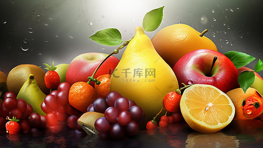 营养美味背景图片_食物水果零食小柚子
