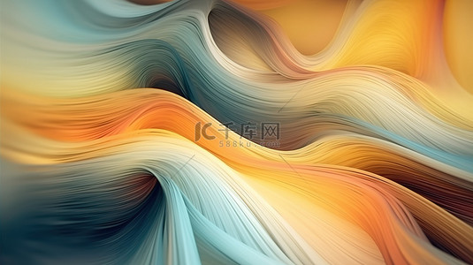 色彩理纹背景图片_色彩缤纷的海浪令人着迷的分形艺术令人惊叹的抽象背景