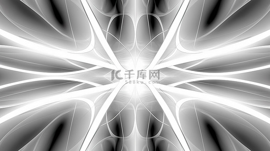 白色蜘蛛网背景图片_3D 形式的细长白色抽象蜘蛛网图案