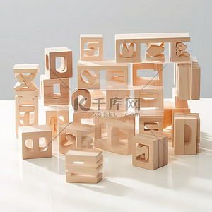 日韩背景图片_用韩语拼写的木块