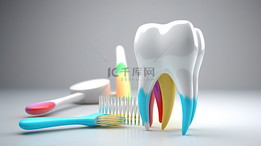 个人卫生背景图片_3D 刷牙综合指南