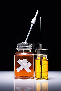 hpv疫苗背景图片_用于治疗伤害的带有伤害的烧烤罐和注射器