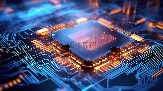 电路板背景图片_创新的双电路板设计，具有动态数据流和 3D 可视化功能的数字技术的未来派