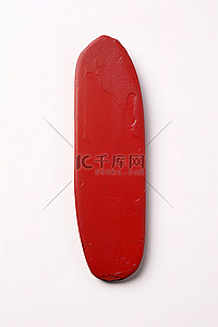 我爱中国红色背景图片_白色背景上的形状红色橡胶 U