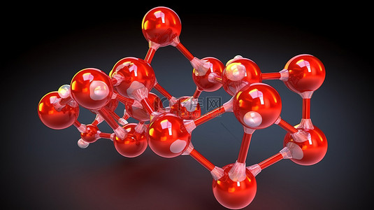 天冬氨酸分子的 3D 模型，包括剪切路径