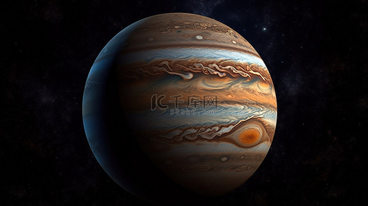 木星灯背景图片_星空背景木星通过 3D 渲染运动门户的旅程