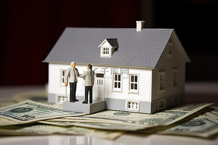 钞票特效背景图片_房地产投资信托 FHA 贷款再融资，在家中获取现金