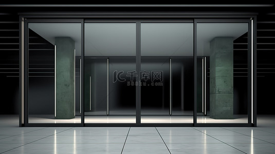 时尚的黑色店门可为任何空间增添现代感