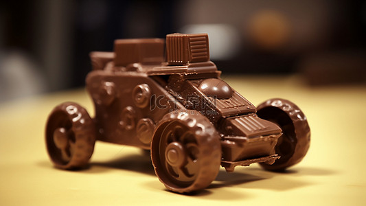 棕色玩具背景图片_巧克力褐色玩具