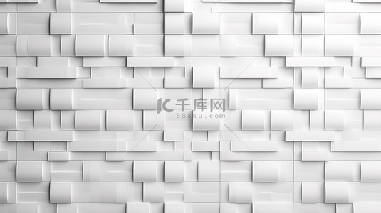 无缝地面背景图片_现代 3D 渲染中的无缝白砖墙设计纹理背景