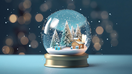 圣诞快乐横幅背景图片_节日玻璃雪球横幅的逼真 3D 设计，祝圣诞快乐，新年快乐
