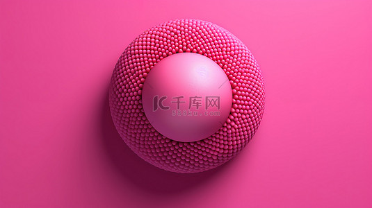 简约几何渐变粉色背景图片_粉色简约 3D 球体渲染中的几何抽象