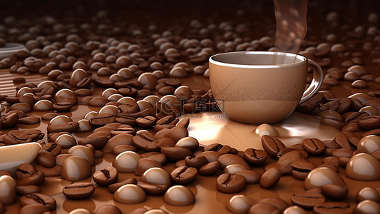 冰美式咖啡背景图片_咖啡美式饮品原材料
